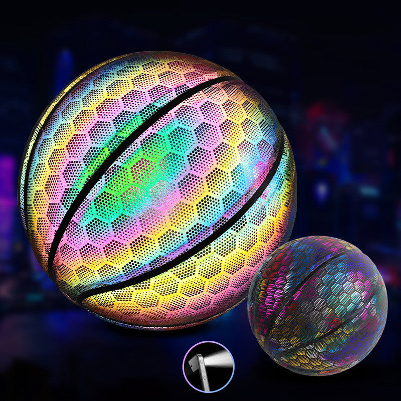 Glowing fluorescent basketball-Finds Fit