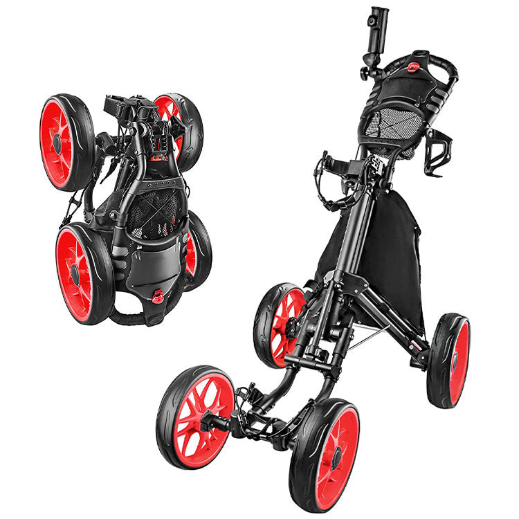 Foldable 4 Wheels Golf Trolley Golf Supplies-Finds Fit