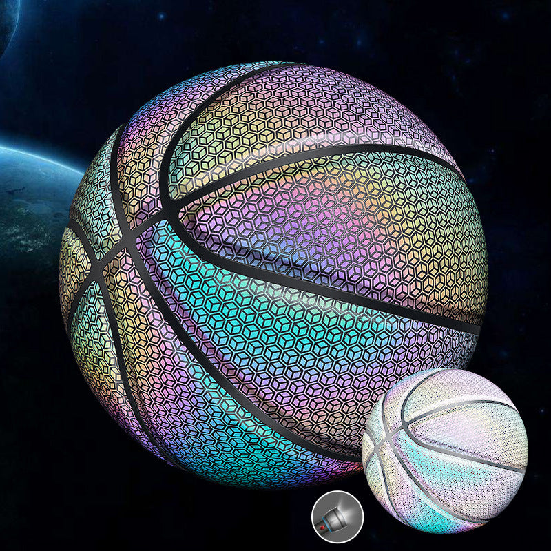 Glowing fluorescent basketball-Finds Fit