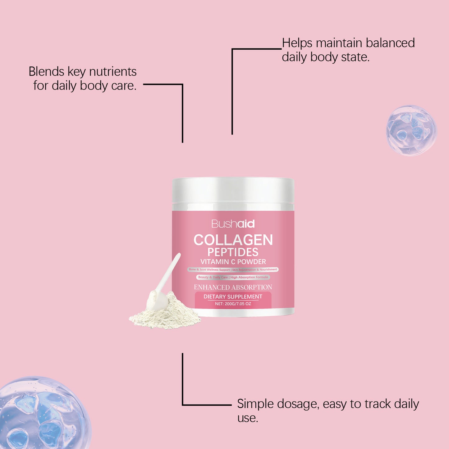 Collagen Vitamin C Dietary Powder