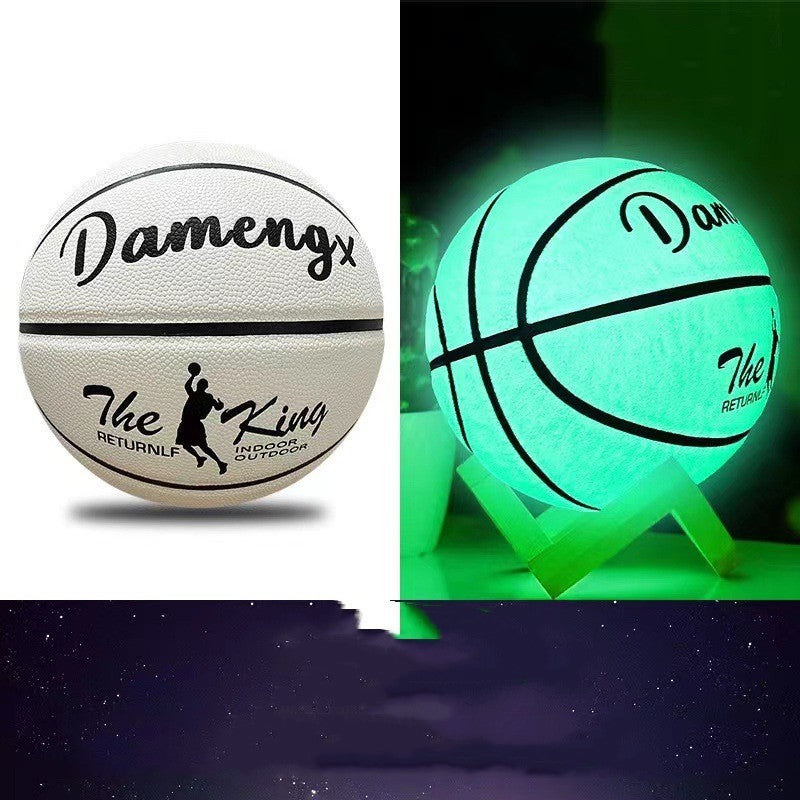 Luminous Luminous Basketball PU Soft Leather Outdoor Wear-resistant And Non-slip-Finds Fit