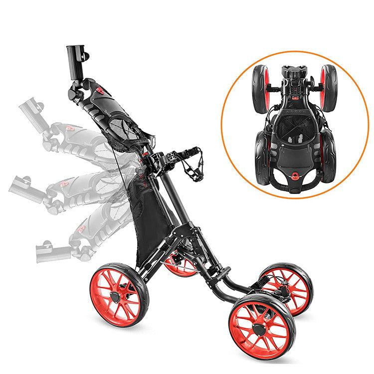 Foldable 4 Wheels Golf Trolley Golf Supplies-Finds Fit