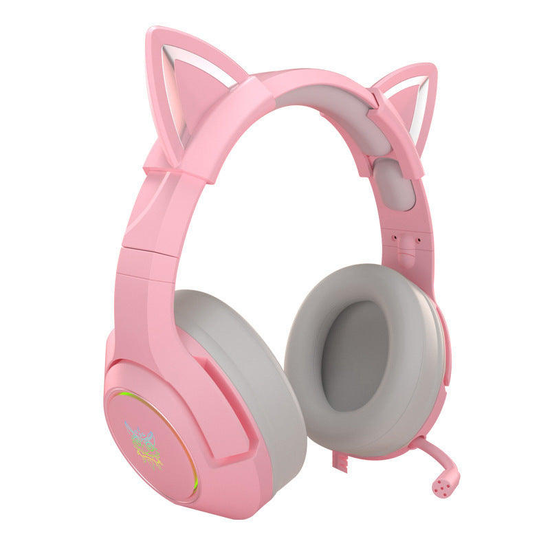 Head-mounted Gaming Gaming Cute Girls Wired Computer Headset-Finds Fit