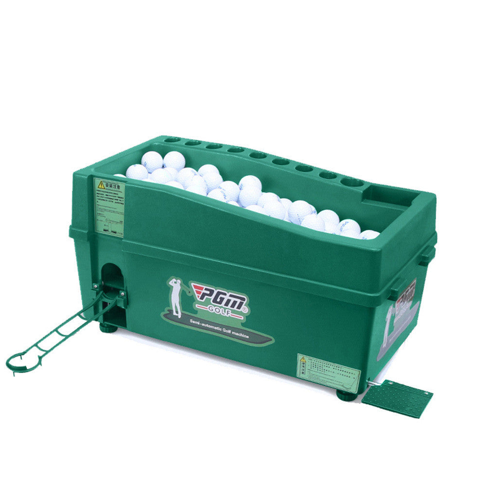 Semi-automatic Golf Ball Machine With Golf Clubs Holder-Finds Fit