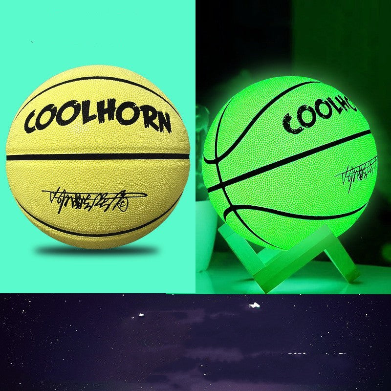 Luminous Luminous Basketball PU Soft Leather Outdoor Wear-resistant And Non-slip-Finds Fit