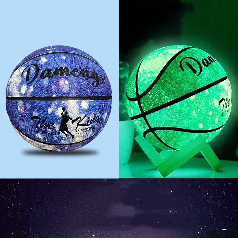 Luminous Luminous Basketball PU Soft Leather Outdoor Wear-resistant And Non-slip-Finds Fit