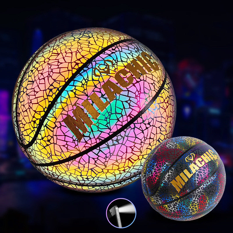 Glowing fluorescent basketball-Finds Fit