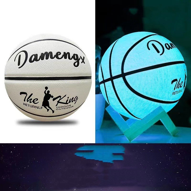 Luminous Luminous Basketball PU Soft Leather Outdoor Wear-resistant And Non-slip-Finds Fit