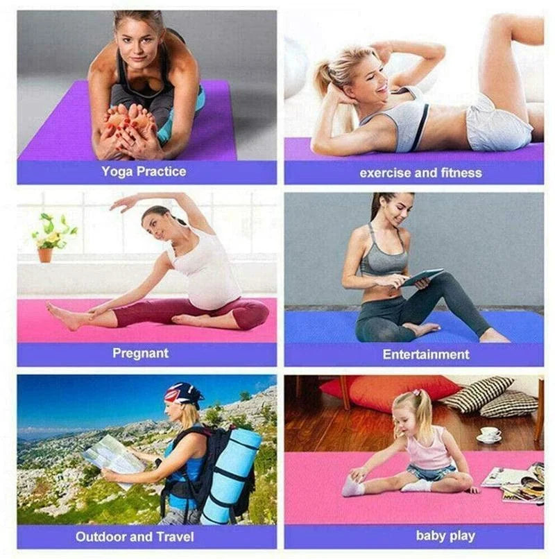 YUANFENG Extra Thick High Density NBR Exercise Yoga Mat for Pilates Fitness & Workout-Finds Fit