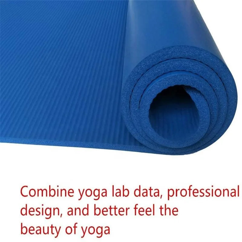 YUANFENG Extra Thick High Density NBR Exercise Yoga Mat for Pilates Fitness & Workout-Finds Fit