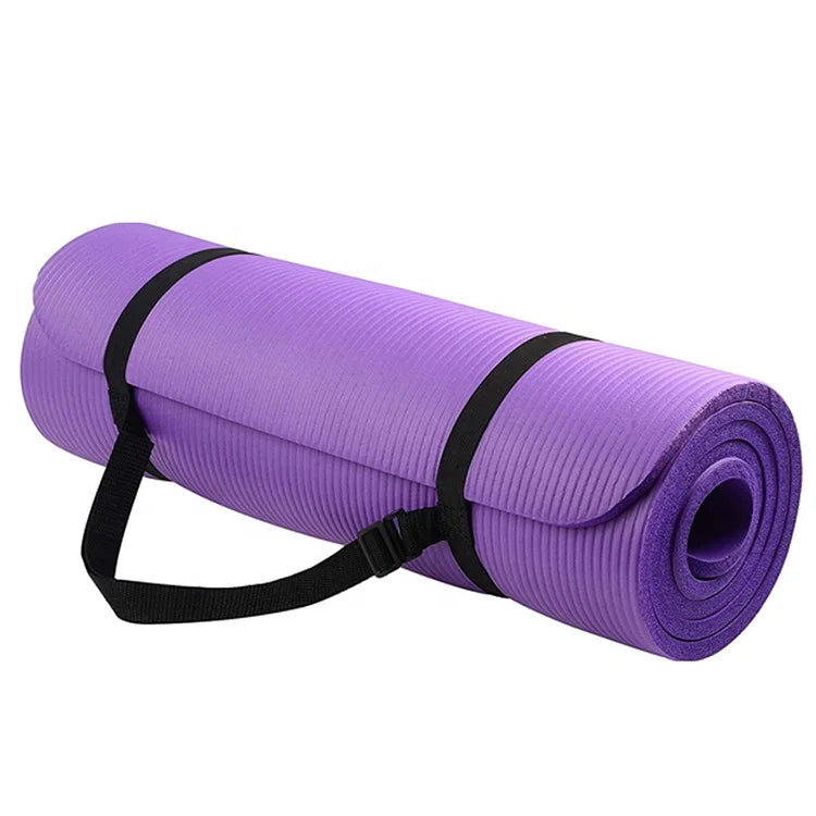 YUANFENG Extra Thick High Density NBR Exercise Yoga Mat for Pilates Fitness & Workout-Finds Fit