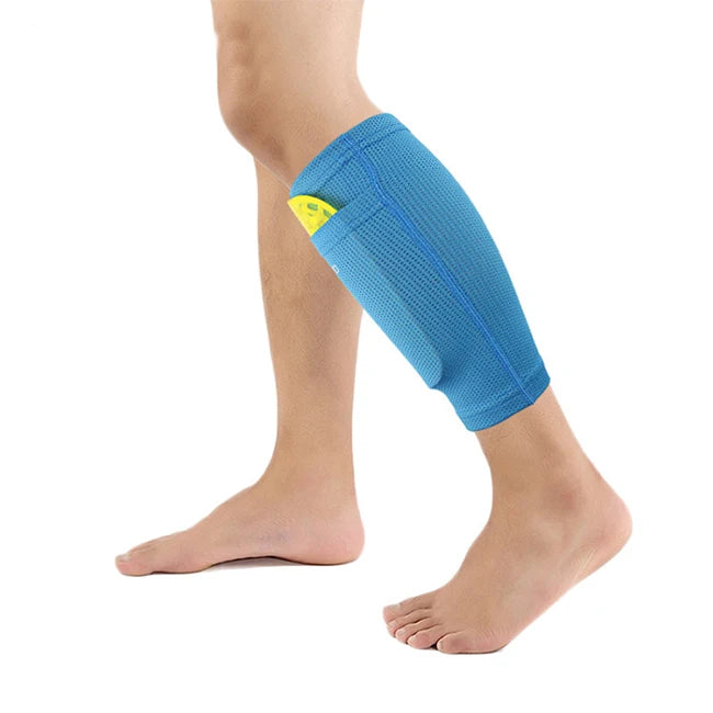 Football Protective Leg Calf Compression Sleeve Cycling Running Sports Safety shin guard-Finds Fit