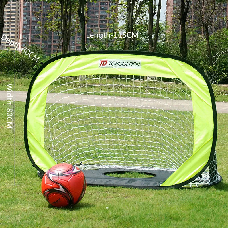 Foldable football soccer goal with a shooting target-Finds Fit