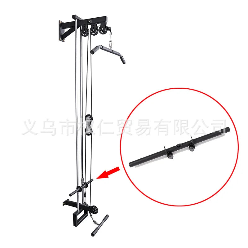 Wall Mounted Lat Pull Down Machine Low Row Cable Fitness Strength Training Machine-Finds Fit