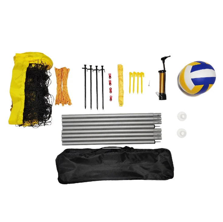 Standard portable volleyball net system set sports tool remote beach volleyball net-Finds Fit