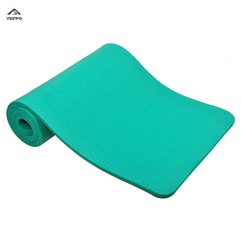 Yoga Mat 15mm Thick Non Slip Anti-Tear Fitness Mat for Hot Yoga, Pilates and Stretching Home Gym Workout-Finds Fit