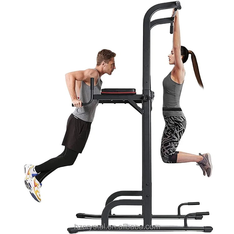 SJ-800 Gym Equipment Home Tool Adjustable Multi-Function Strength Fitness Equipment Power Tower Pull Up Dip Bar Station-Finds Fit