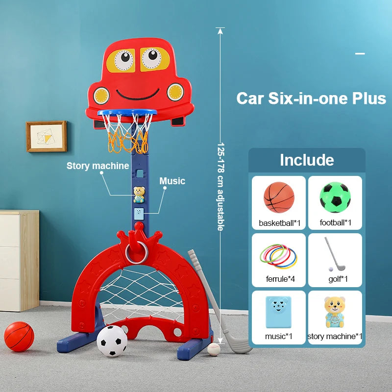 Children plastic removable baby ring toys rack toddler adjustable custom mini portable indoor kids basketball hoop stand-Finds Fit