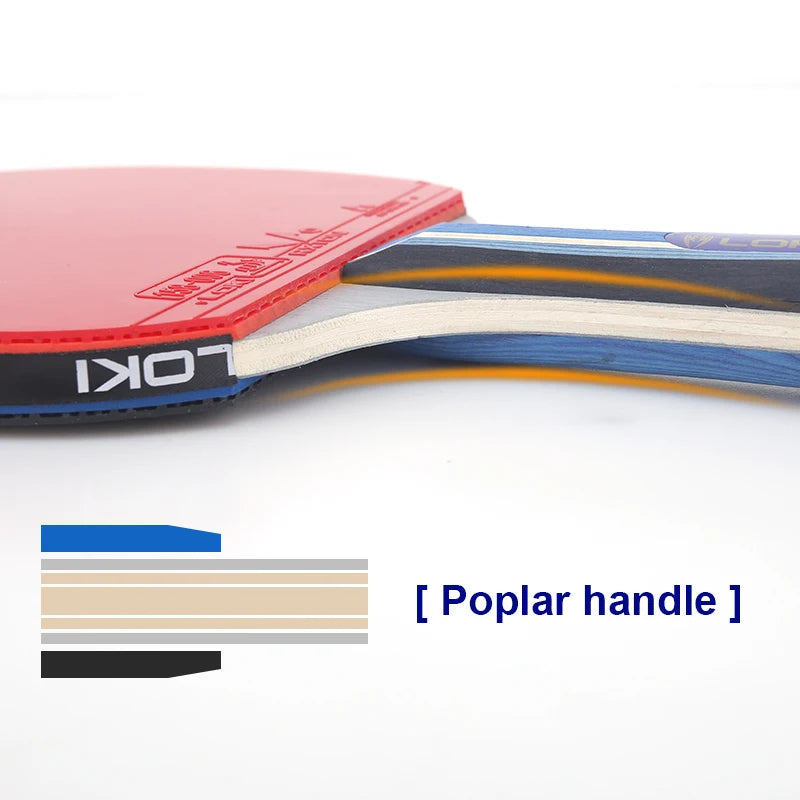 LOKI K-X2 Table tennis racket bat ping pong blade set with hard case-Finds Fit