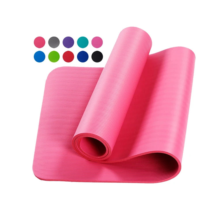 YUANFENG Extra Thick High Density NBR Exercise Yoga Mat for Pilates Fitness & Workout-Finds Fit