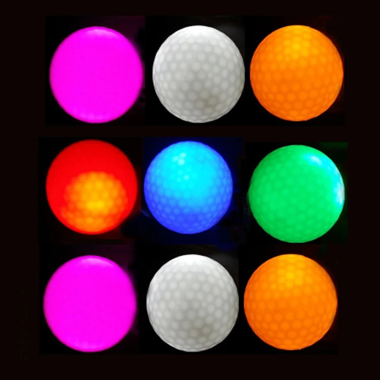 Driving Range Golf Balls Custom Led Night Practice Golf Training Flashing Glow Golf Balls-Finds Fit