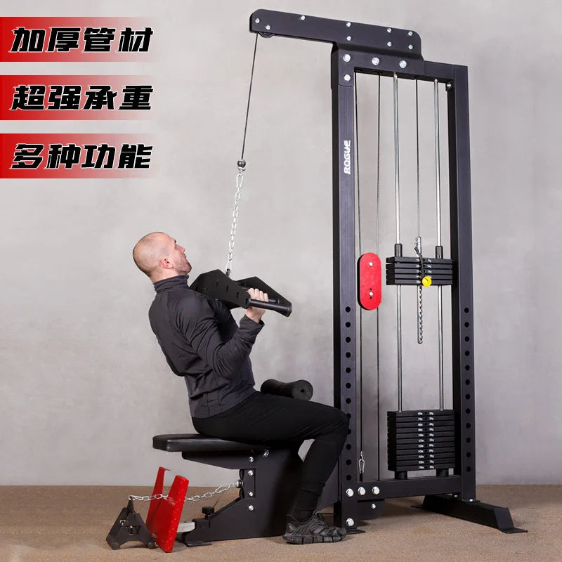 Strength Gym Equipment Lat Pull Down Cable Crossover Commercial Pull Cable Lat Pull Down Low Row Machine-Finds Fit