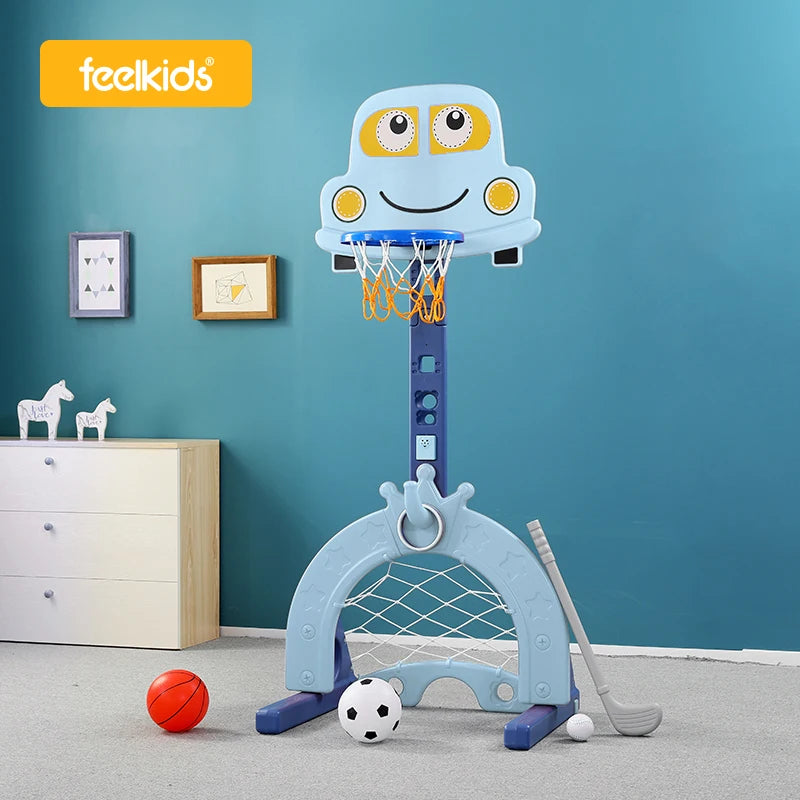 Stack Hoop Baby Feelkids can lift plastic Baby stand mini hoop indoor basketball rack ...