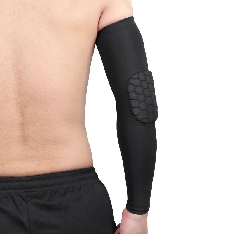 Basketball Volleyball Weightlifting Sport Safety Elbow Pads Compression Leg Sleeve Honeycomb Pad Knee Sleeves-Finds Fit