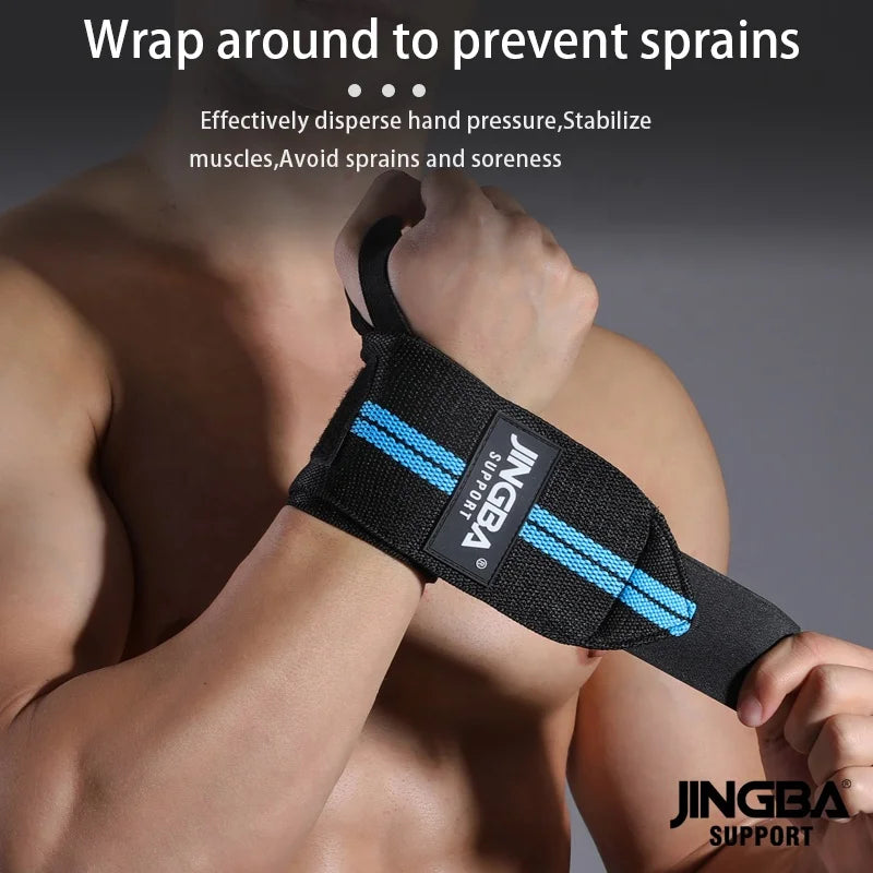 JINGBA Manufacturer Training Gym Workout Lifting wrist wrap suitable for left and right hand-Finds Fit