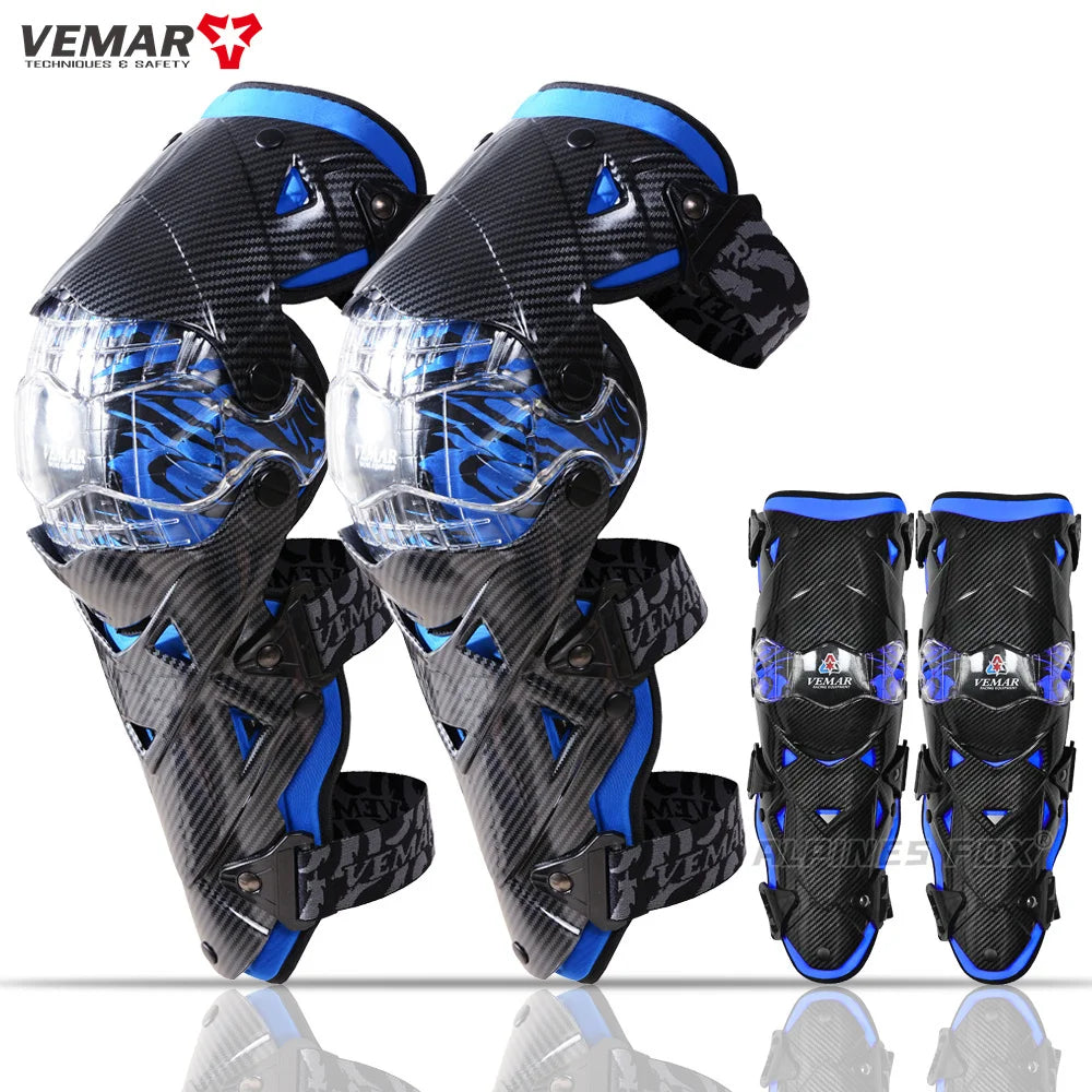 VEMAR Motocross Knee Pads Moto Protective Gear Set Riding Elbow Guard Motorcycle Motorbike Off-road Racing MTV MX MTB Knee Pads-Finds Fit