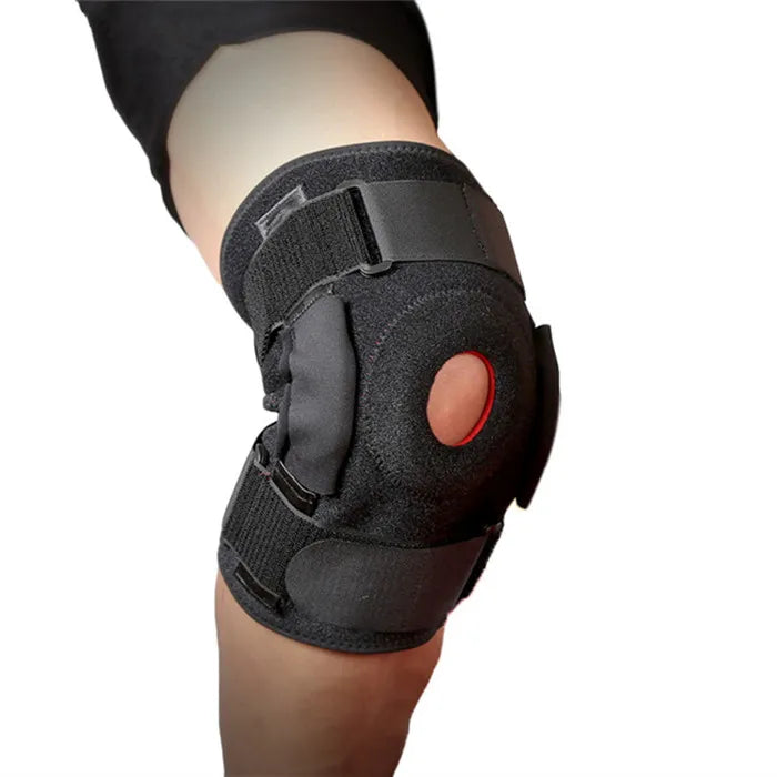 Sport Orthopedic Adjustable Compression basketball Knee Support Brace with Aluminum Support-Finds Fit