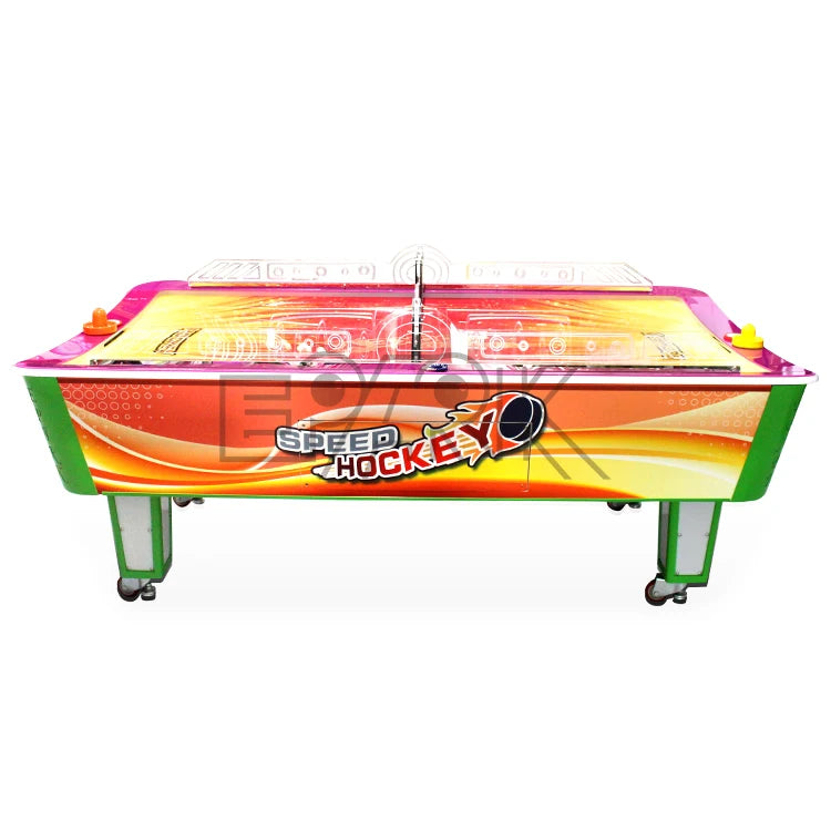 Pool Table Light Blue Ice Arcade Air Hockey Games-Finds Fit