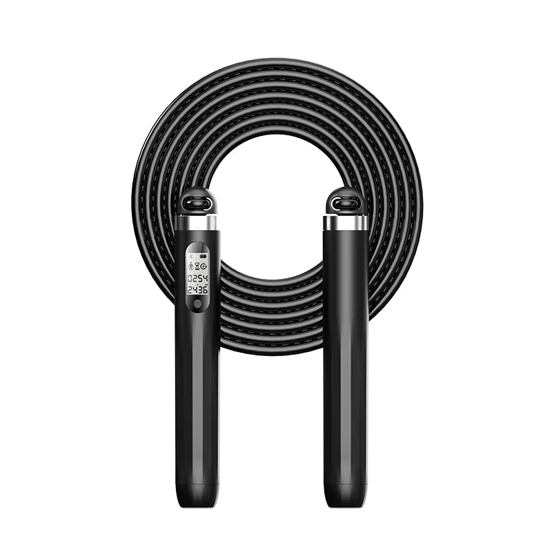 Digital Smart Jump weight skipping gym training rope long handle jump rope-Finds Fit