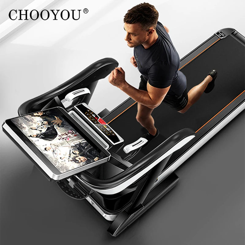 CHOOYOU Indoor fitness treadmill collapsible running exercise Gym domestic blue tooth app running machine-Finds Fit