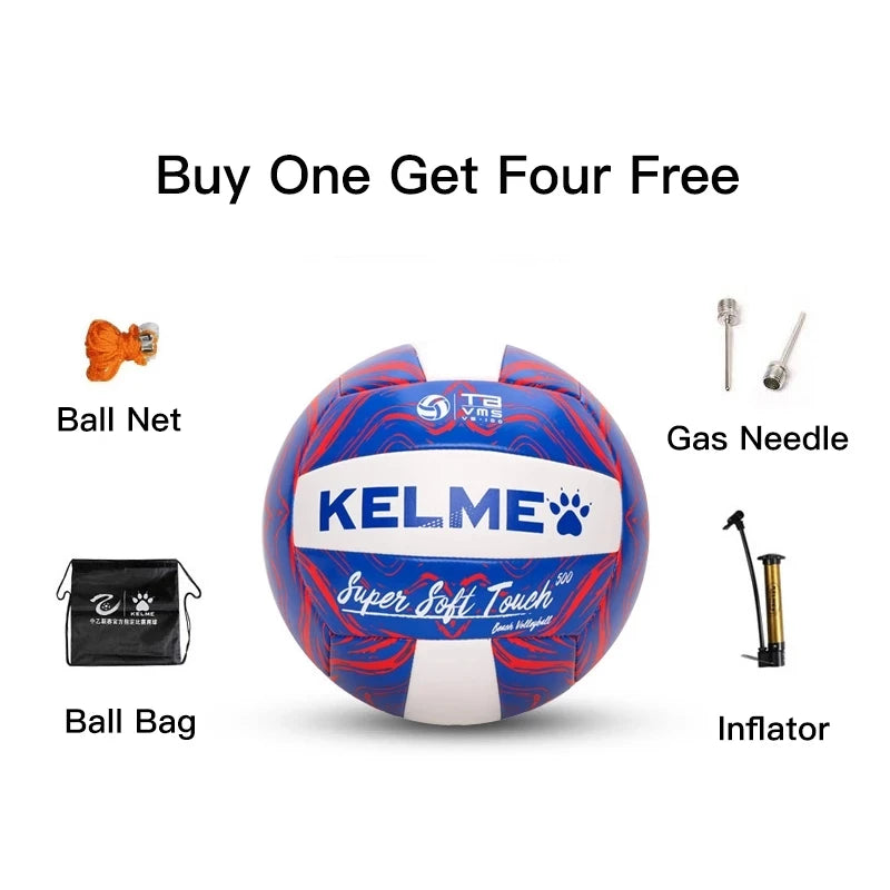 KELME Volleyball Training Ball Beach Volleyball Balls Team Match Machine Sewing Soft Touch-Finds Fit