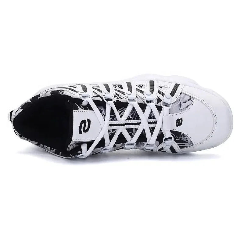 Sports shoes outdoor casual sports breathable anti-slip lace up unisex walking style leather basketball shoes-Finds Fit