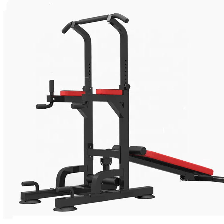 Gym Equipment Home Tool Adjustable Multi-function Strength Fitness Power Tower Pull Up Dip Bar Station-Finds Fit