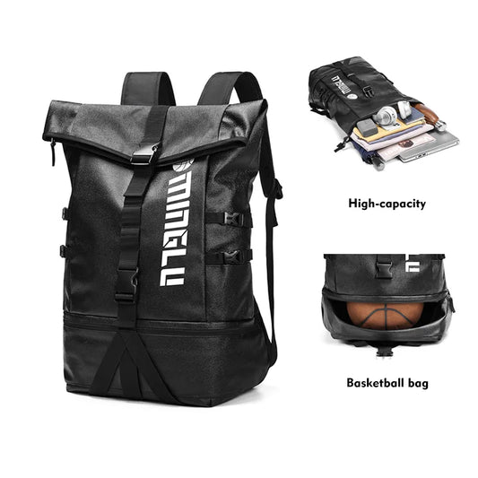 School Sports Equipment Bag Volleyball Basketball Football Soccer Backpack-Finds Fit