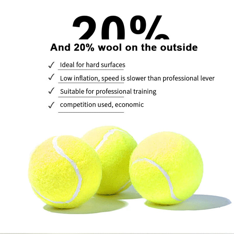 3pcs a set rubber fiber Tennis balls for playing games training hand strengthening pet toys protector-Finds Fit