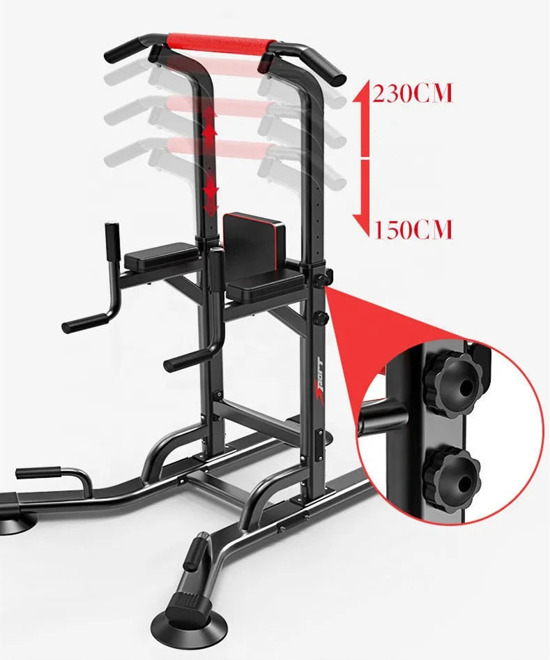 Sport Power Tower Pull Up Bar Dip Stand Station Multi-Function Workout Home Gym Training Fitness Exercise Equipment-Finds Fit