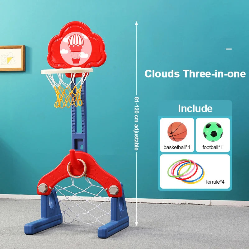 Children plastic removable baby ring toys rack toddler adjustable custom mini portable indoor kids basketball hoop stand-Finds Fit