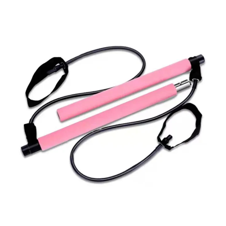 Adjustable Exercise Resistance Band Yoga Kit Portable Muscle Toning Bar Pilates Stick-Finds Fit