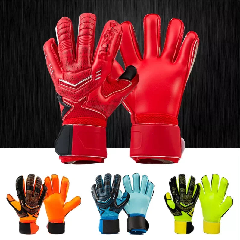 Professional Soccer Goalkeeper Gloves Latex with Finger Protection for Children Adults Man-Finds Fit