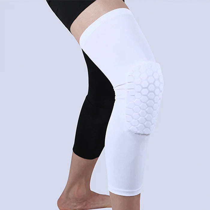 Sports Safety Knee Compression Pads Long Leg Sleeve Brace Protection for Volleyball-Finds Fit