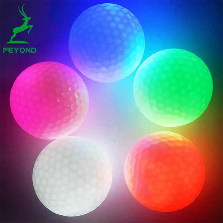 LED Electronic Golf Ball, Light-up Flashing Glow Golf Ball For Night Golfing, Neon Glow Golf Balls-Finds Fit