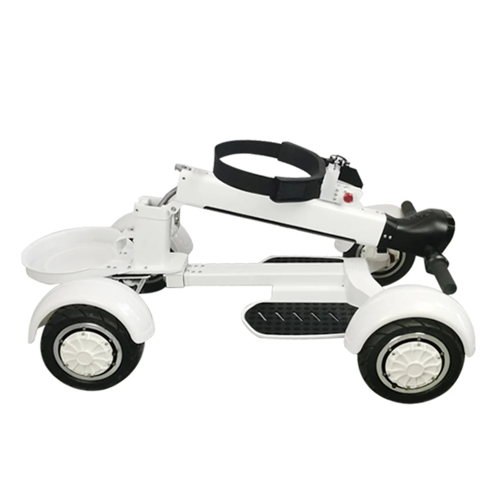 Adult 2000W De 10 Inch Four Fat Tyre Tire Foldable 4 Wheel Electric Golf Cart Scooter-Finds Fit