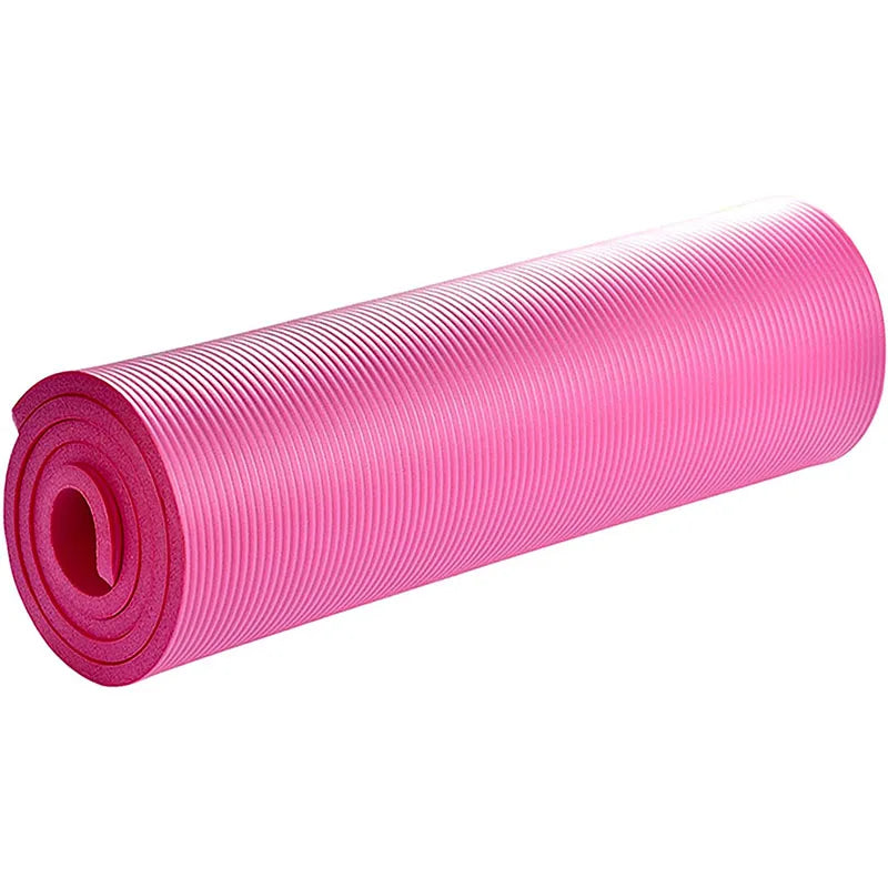 Yoga Mat 15mm Thick Non Slip Anti-Tear Fitness Mat for Hot Yoga, Pilates and Stretching Home Gym Workout-Finds Fit