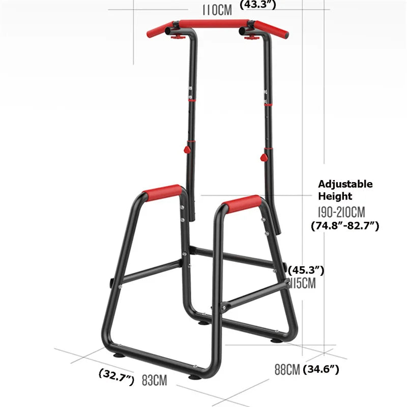 Home Power Tower Parallel Bars Fitness Heavy Duty Dip Bar Station Pull Up Bar-Finds Fit