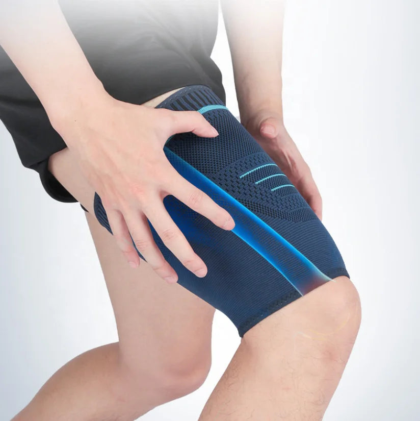 Sports basketball football soccer thigh support brace great for injury recovery-Finds Fit