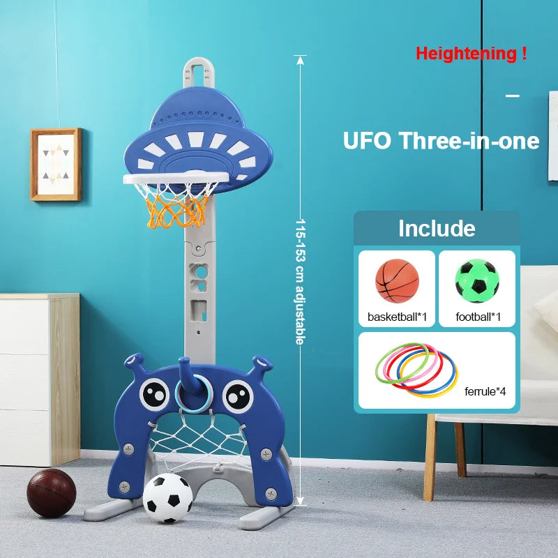 Children plastic removable baby ring toys rack toddler adjustable custom mini portable indoor kids basketball hoop stand-Finds Fit